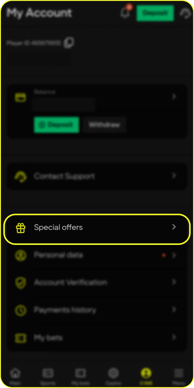 Receive your credits and boost your balance for Parimatch Cricket betting.