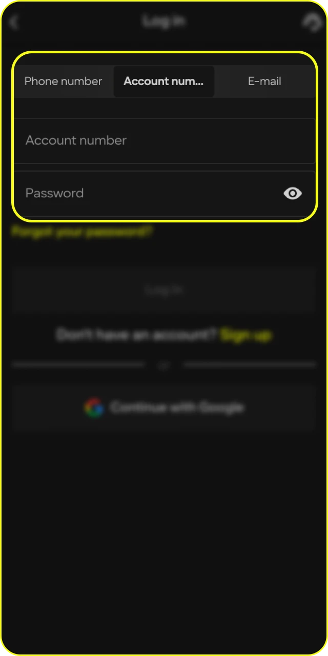 Log in to your account to start the Parimatch deposit process easily.